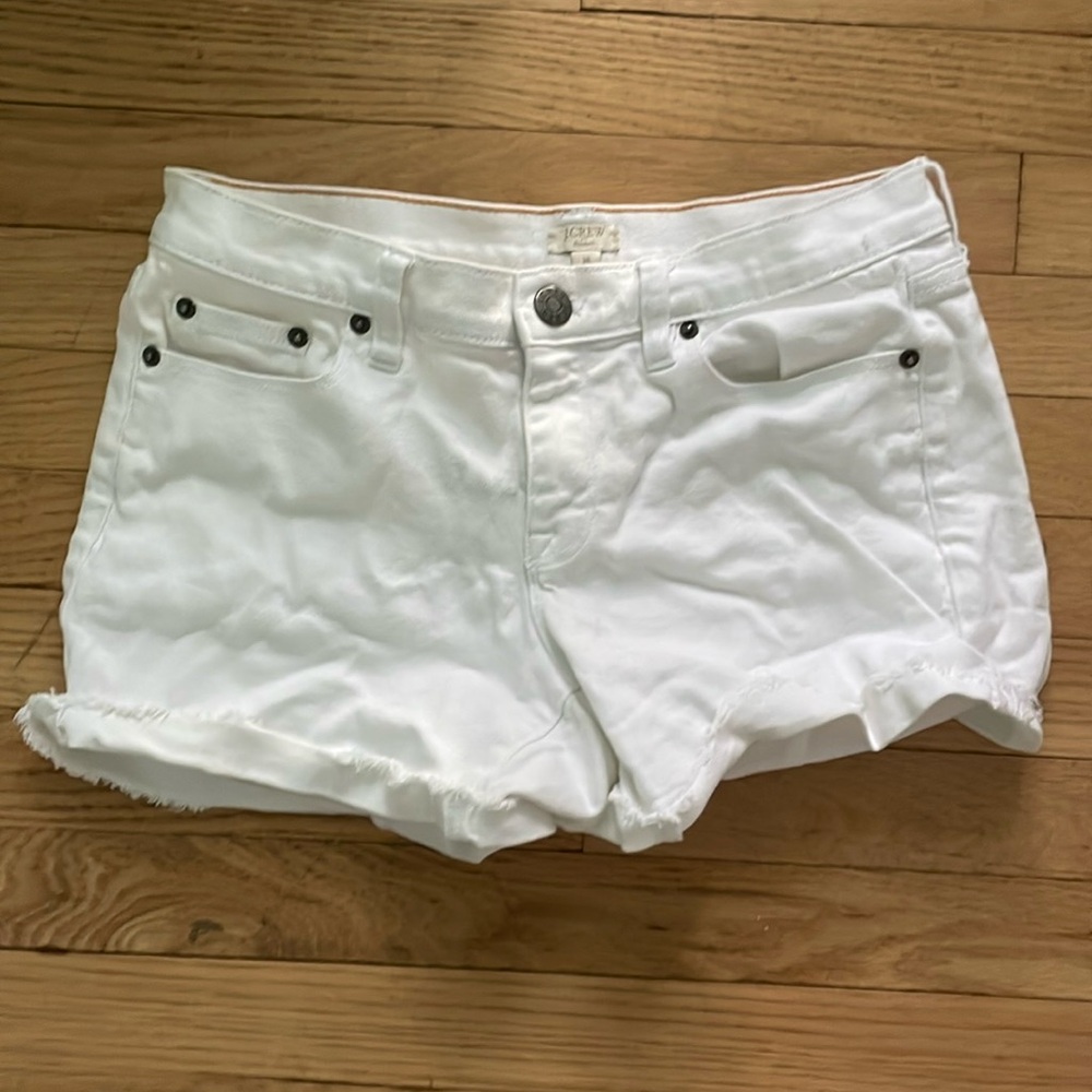 J.Crew White Denim Shorts